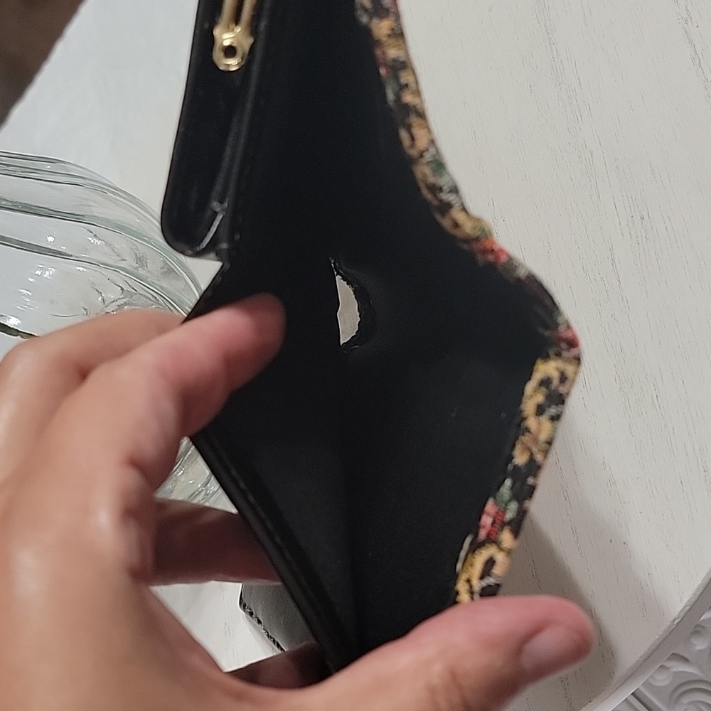 McDuff Made in Japan Vintage Floral Tapestry Wallet Mini Clutch - Picture 15 of 16